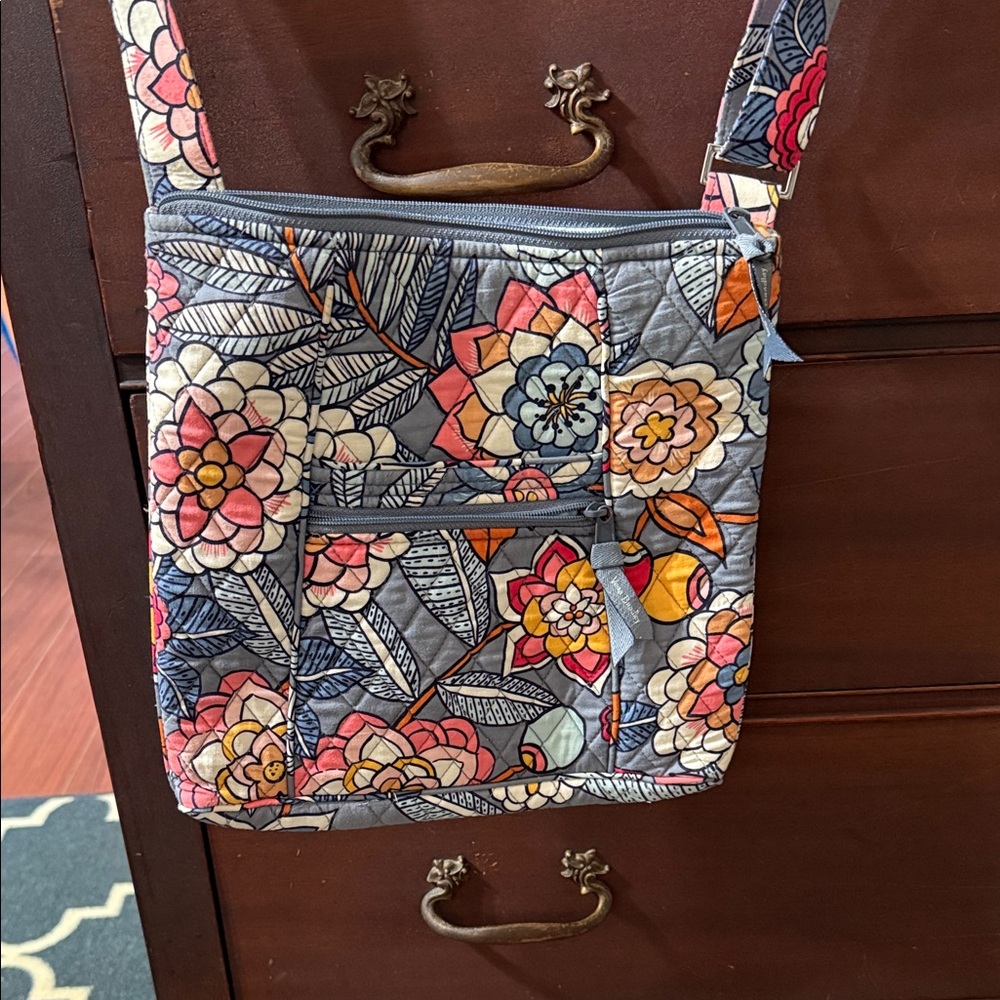 Floral Vera Bradley Quilted Crossbody Bag